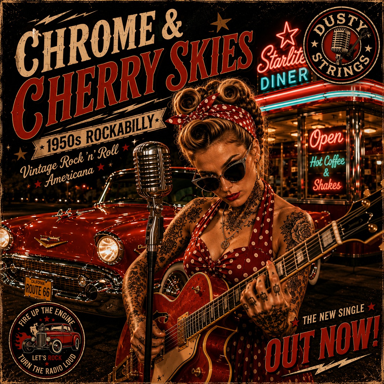 Cover of Chrome & Cherry Skies