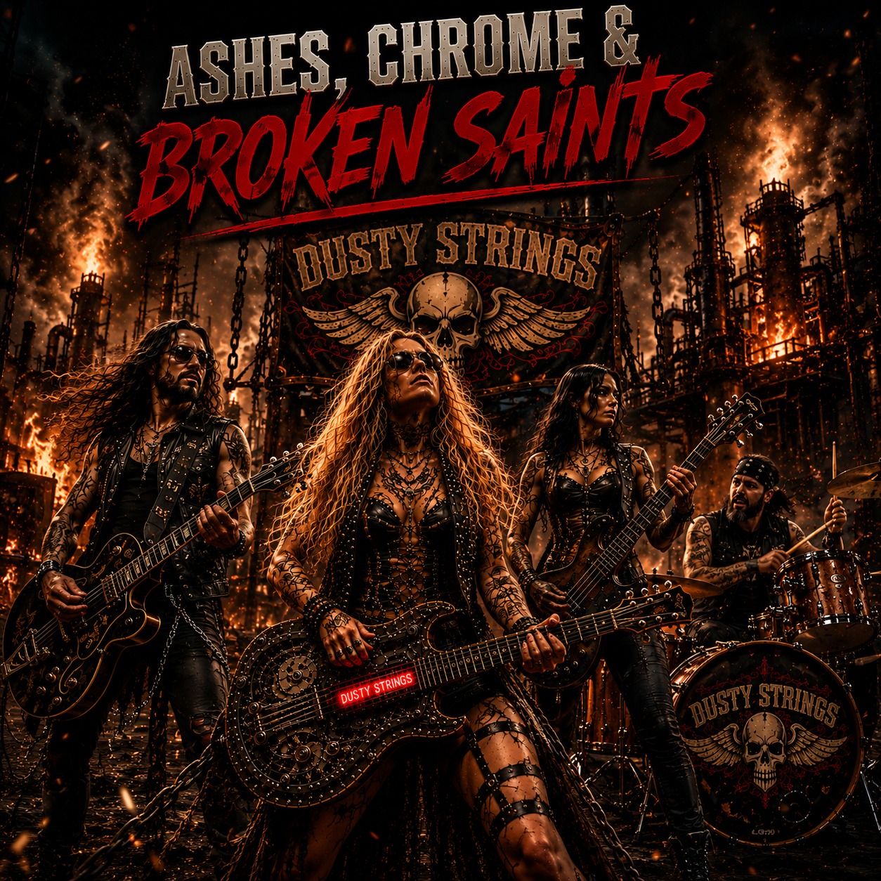 Cover of Ashes, Chrome & Broken Saints
