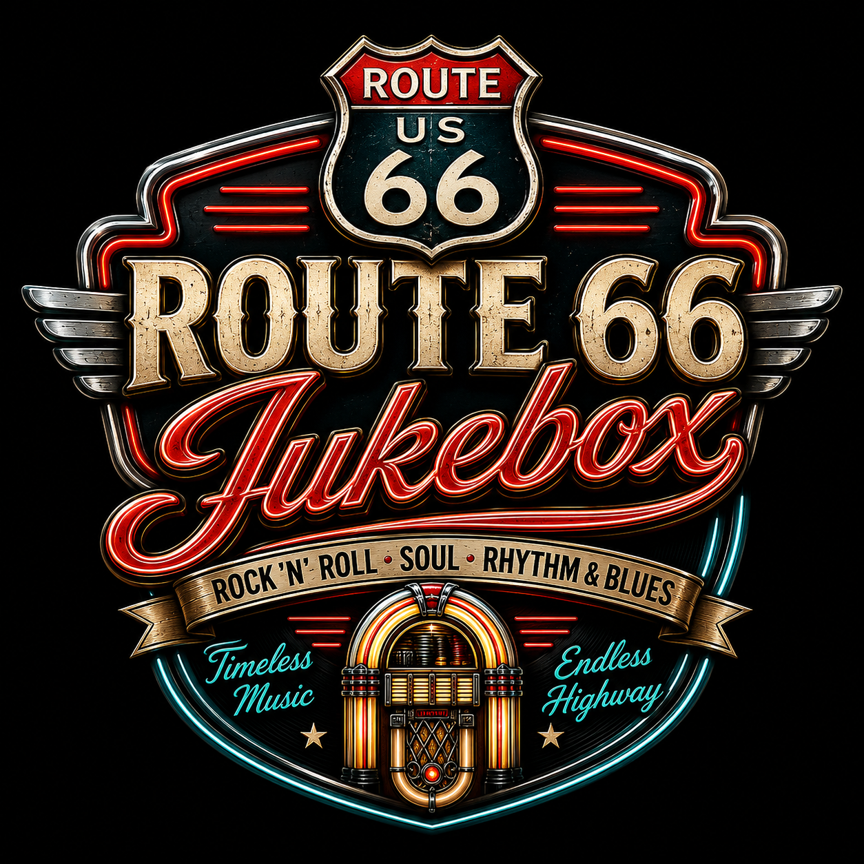 Route 66 Retro Jukebox