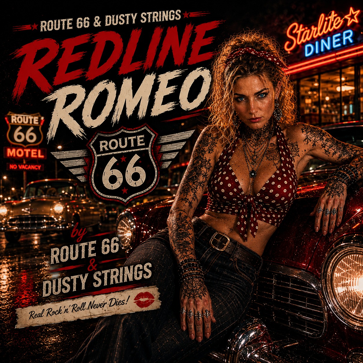Cover art for Redline Romeo by Route 66 Retro Jukebox,Dusty Strings